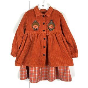 CHICKEEDUCK Brand Toddler Girls Corduroy Dress